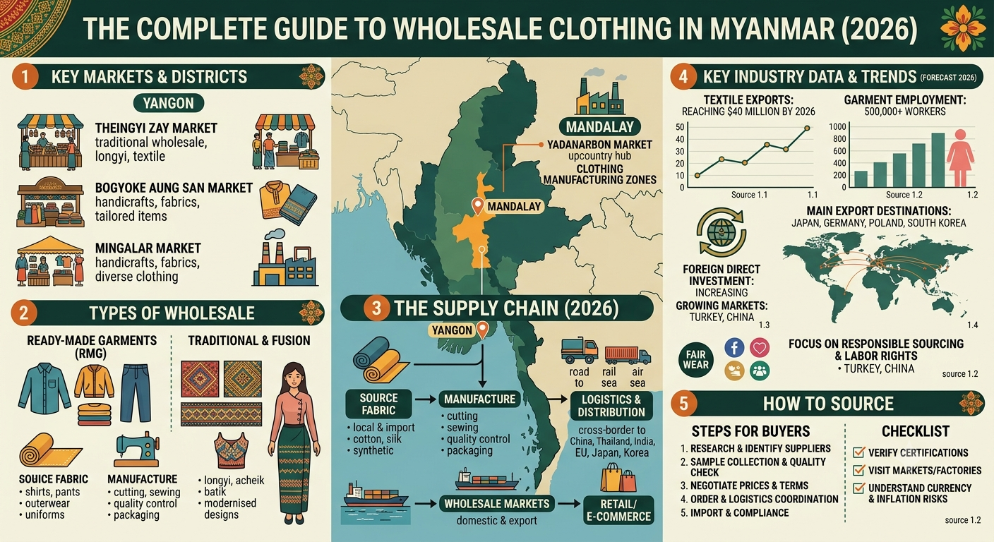 The Complete Guide to Wholesale Clothing in Myanmar (2026)